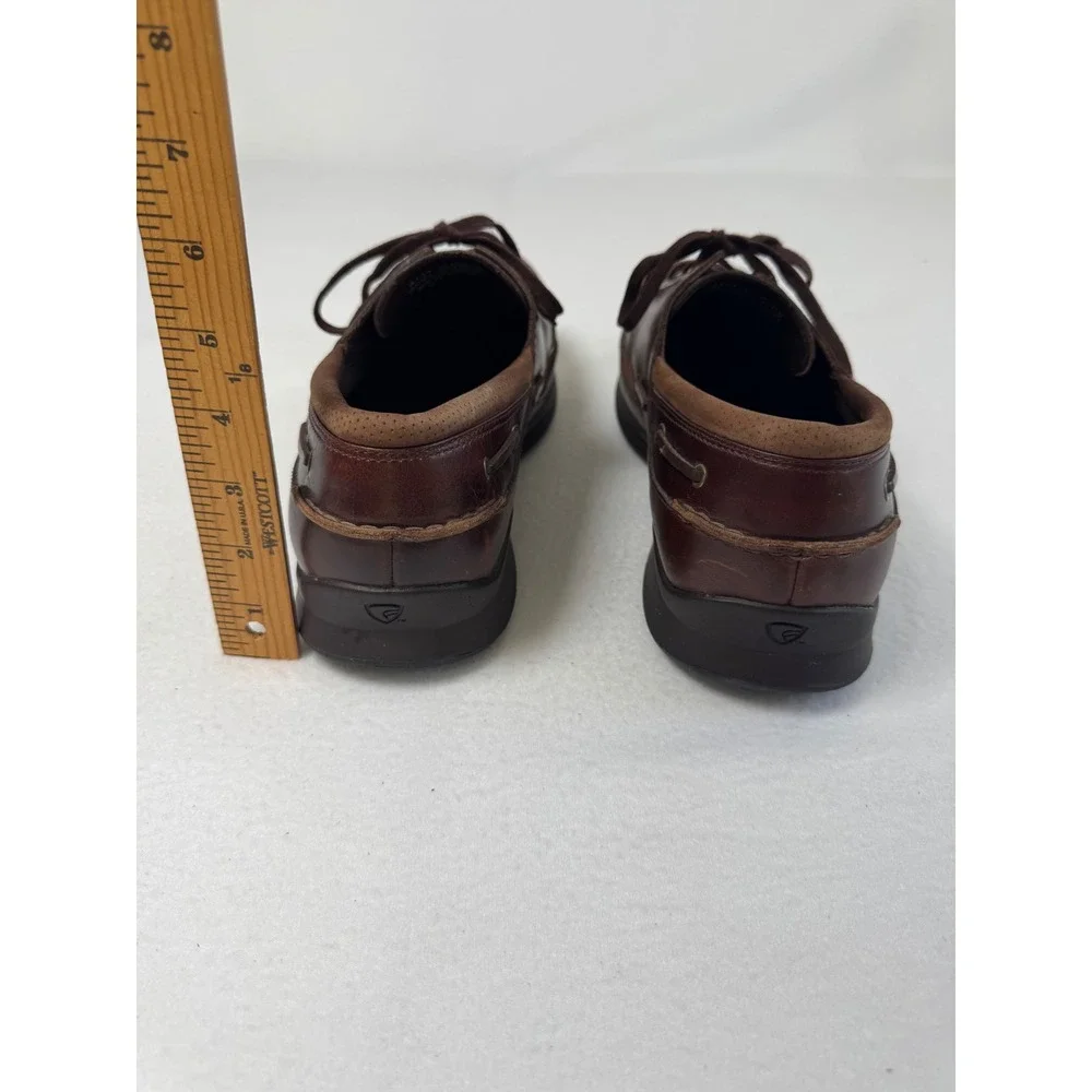 Preppy Red Wing Mens 11.5 EEEE Boat Shoes Brown Leather 4134 Extra Wide Loafers
